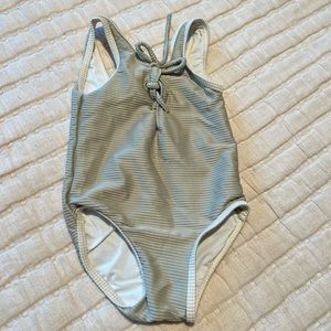Rylee + Cru ribbed baby swimsuit 3-6 month